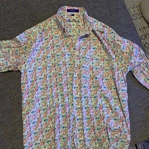 Paisley print Allen Flusser button down
